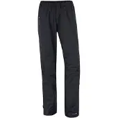 Vaude Bike Fluid Full-Zip Pants, regnbukser, dame, sort