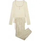 Women´secret Pyjamas creme / pastelgrøn / pastelrød