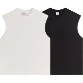 Bershka Bluser & t-shirts sort / offwhite