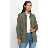 HEINE Sweatjakke khaki