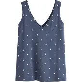 Next Overdel navy / hvid