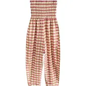Next Jumpsuit oliven / pink / hvid