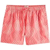 Next Badeshorts lysebeige / hindbær / mørk pink