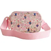 Cath Kidston Skuldertaske 'Paddington Blossom' blå / pastelgrøn / pudder / gammelrosa