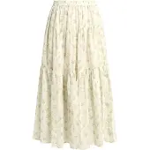 Lollys Laundry Nederdel 'SunsetLL' creme / pastelblå / gul