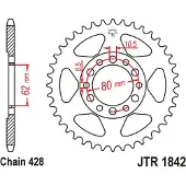 JT Sprockets 428 Jtr1842.47 Steel Bagtandhjul