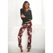 s.Oliver Pyjamas pastelpink / bordeaux / sort