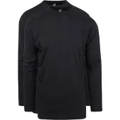 Alan red Virginia Langæret T-shirt 2-pak Sort åle