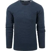 KnowledgeCotton Apparel Vagn trøje Mørkeblå Blå måle