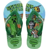 Havaianas Klipklapper - Kids Minecraft - Green - - 29/30 - Klipklapper