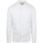 KnowledgeCotton Apparel Hørskjorte Hvid måle