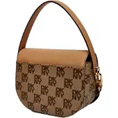 DKNY Skuldertaske 'ECHO' creme / brun / cappuccino