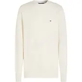 Tommy Hilfiger Struktur Pullover Off White Off-white Hvid måle