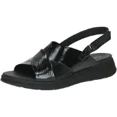 Caprice Sandal, black, made of Leather without heel, Size 36