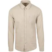 Barbour Skjorte Nelson Tailored i Stenet Beige åle