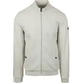 No-excess Jacquard Vest Kridt Grå Off-white måle