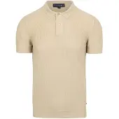 Suitable Respekt Polo Struktureret Strik Beige måle