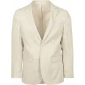 Suitable hørblazer med sildebensmønster, ecru Beige Off-white måle