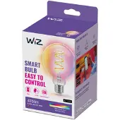 WiZ Connected Full Color G95 E27 Smart Filament Globepære - RGB/16 millioner farver + dæmpbart hvidt LED-lys