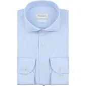 Profuomo Twill Skjorte Ekstra Lange Ærmer Blå Lyseblå måle
