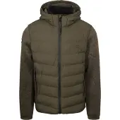 Superdry Superdrytil mænd. M5012293A Storm Hybrid Jacket grøn (L), Casual, Genanvendt polister, Bæredygtig