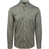 State of Art Skjorte i Jersey Herringbone Grøn måle