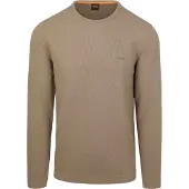 BOSS Trøje Tempesto Taupe Brun måle