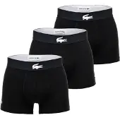 Lacoste Boksershorts sort-meleret