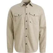 Vanguard Overshirt Brushed Greige Beige Grå måe