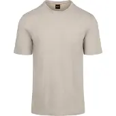 BOSS BOSStil mænd. 50508243 Tegood beige T-shirt (XL), Casual, Bomuld, Korte ærmer