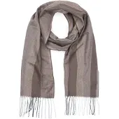 Suitable Tørklæde Softfeel Herringbone Brun Taupe