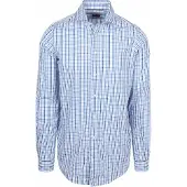 Steppin' Out Skjorte Extra Long Sleeves Rutemønster Blå måle