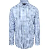 Steppin' Out Skjorte Extra Long Sleeves Rutemønster Blå måle