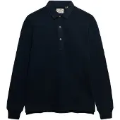 Superdry Superdrytil mænd. M6010958A Polo Classic Rugby marineblå (S), Casual, Bomuld, Klassisk, Lange ærmer