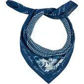 Calvin Klein Tørklæde 'Graphic Print Lightweight' safir / hvid