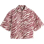 Next Bluse 'N. Premium' beige / burgunder