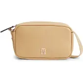 Tommy Hilfiger Skuldertaske 'Logo Tape Camera' beige