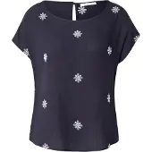 Hailys Bluse 'Fa44rine' navy / hvid