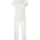 Hunkemoller Pyjamas 'Daisy' lysebeige / blå / grøn