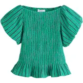 Next Bluse smaragd / mørkegrøn / pink