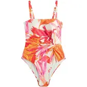 Next Badedragt orange / pink / orangerød / hvid