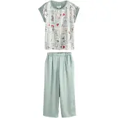 Ted Baker Pyjamas ecru / lysegrøn / lilla / rød