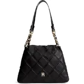 Tommy Hilfiger Skuldertaske 'TH Monogram Quilted Tote' sort