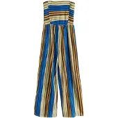 Next Jumpsuit lysebeige / blå / marin / sort