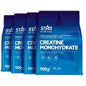 Star Nutrition 4 x Kreatin Monohydrat 500 g