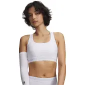 Under Armour UA Crossback Mid Bra, White/Halo Gray