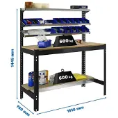 Simonwork (bancos De Trabajo) Bt1 Arbejdsbord 1445x1510x760 Mm