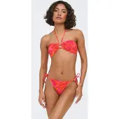 ONLY Bikini 'ONLJULIETTA-MARSEILLE' mandarin / fuchsia / blodrød