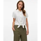 Vero Moda Thea Tie Kortærmet Bluse
