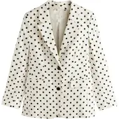 Next Blazer sort / naturhvid